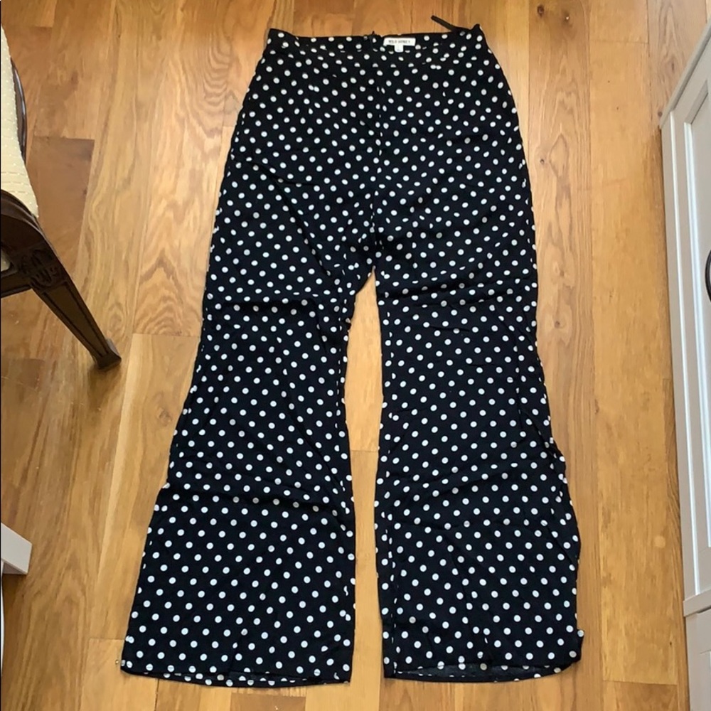 Polka dot Flare High waisted Pants